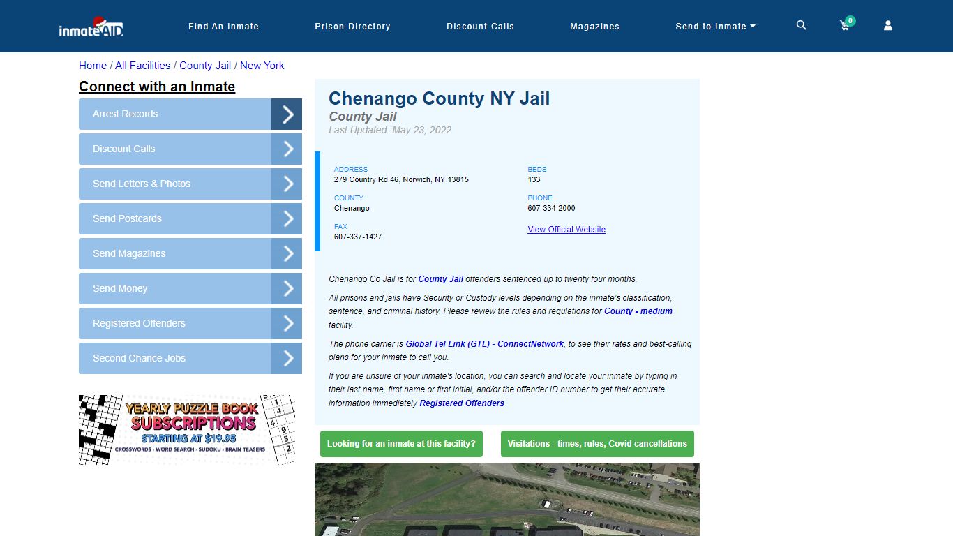 Chenango County NY Jail - Inmate Locator - Norwich, NY