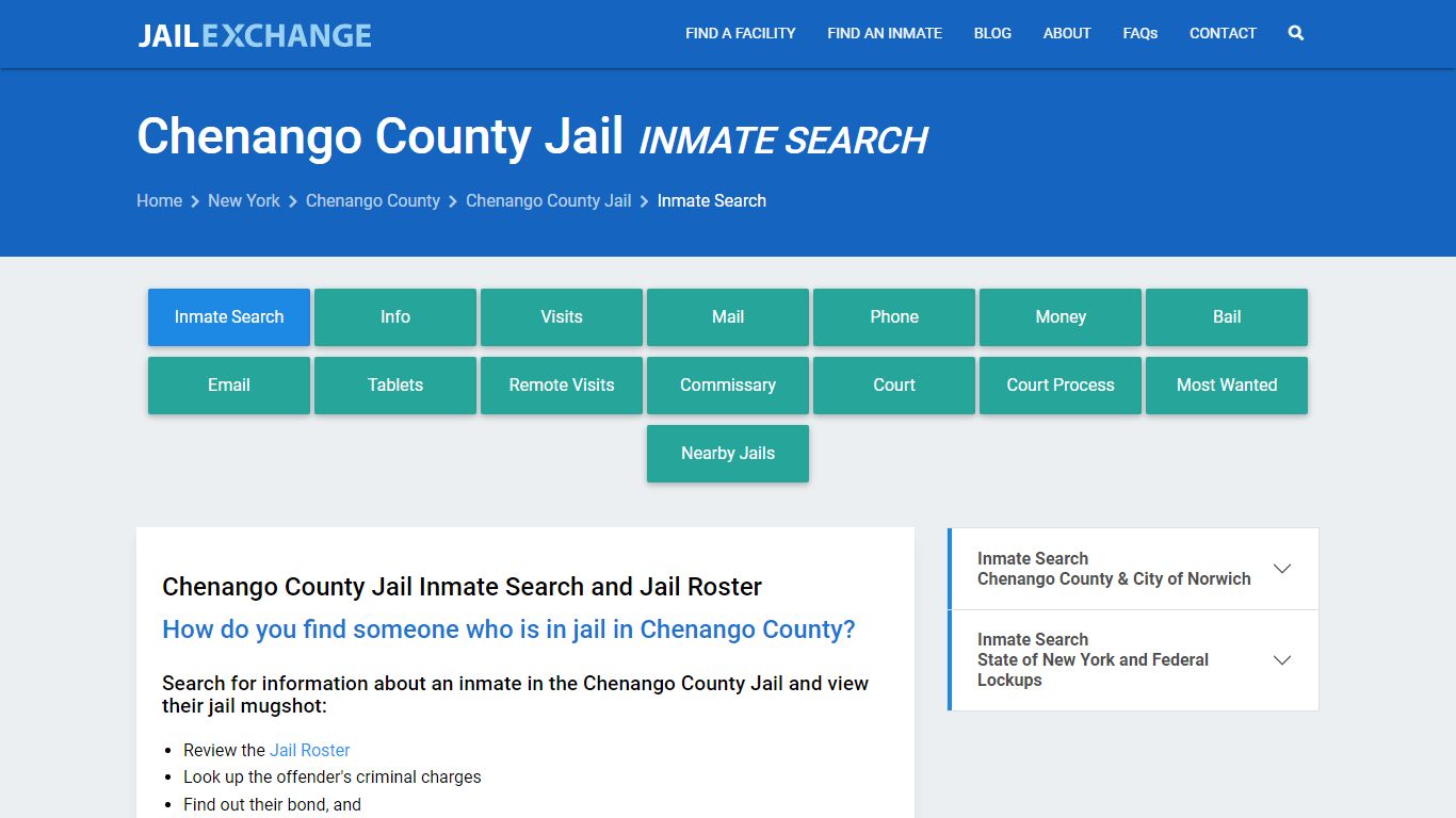Inmate Search: Roster & Mugshots - Chenango County Jail, NY